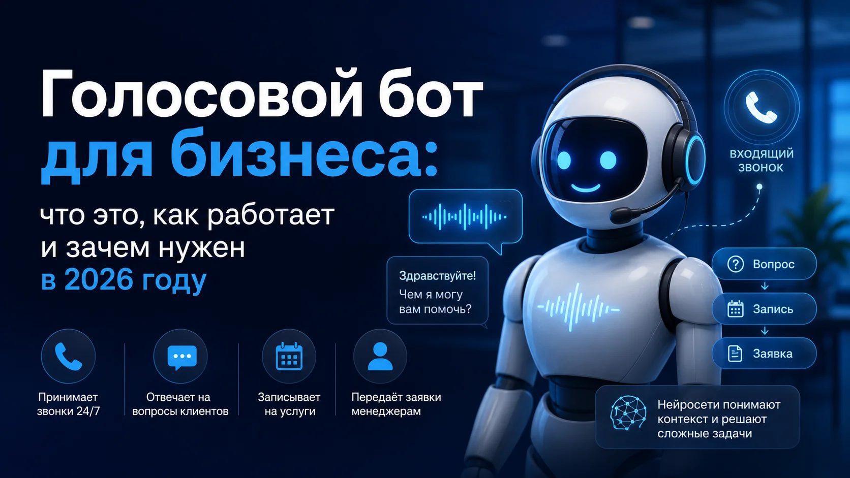 Голосовой бот для бизнеса: что это, как работает и зачем нужен в 2026 году
