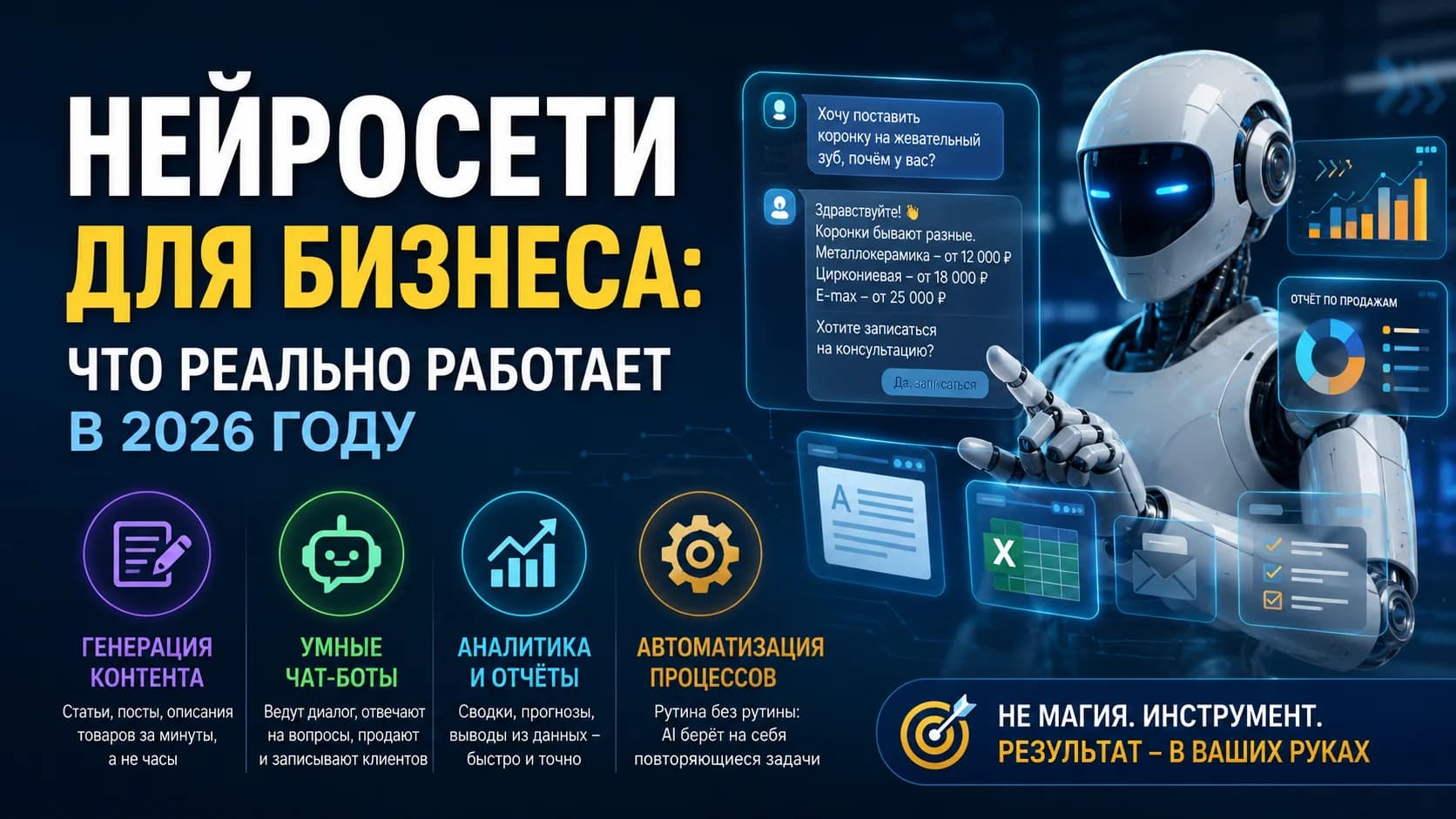 Нейросети для бизнеса: что реально работает в 2026 году