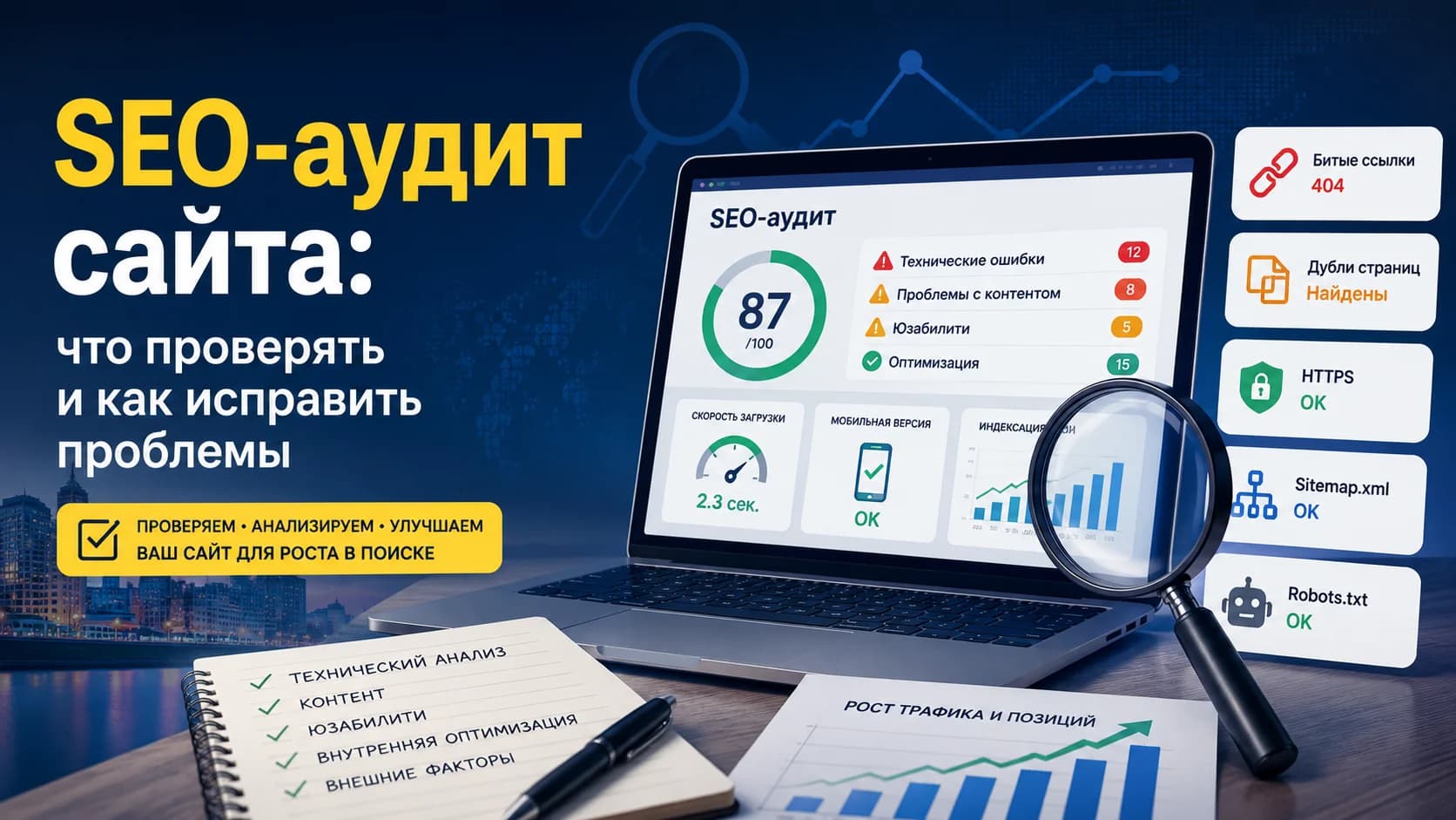 SEO-аудит сайта: что проверять и как исправить проблемы