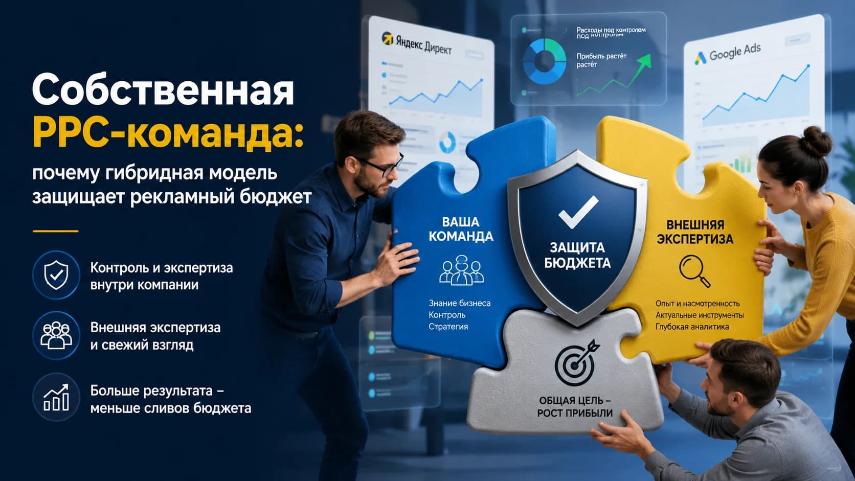 Собственная PPC-команда: почему гибридная модель защищает рекламный бюджет