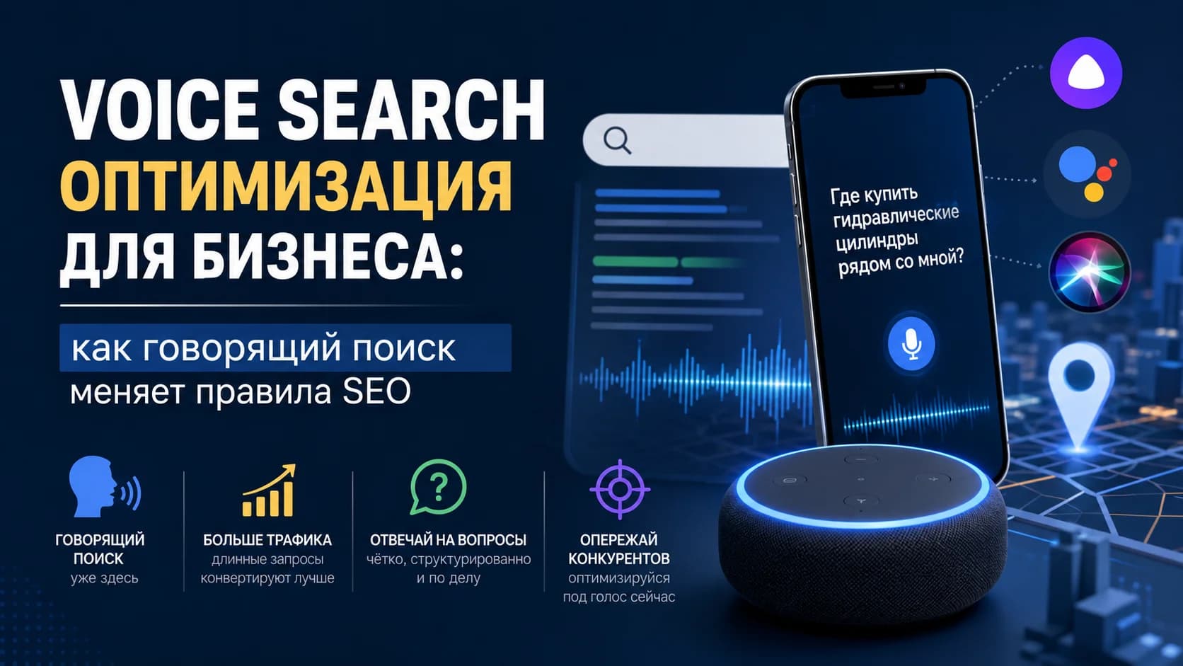 Voice search оптимизация для бизнеса: как говорящий поиск меняет правила SEO